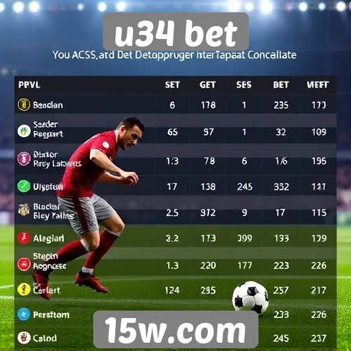 Comparação de odds entre u34 bet e concorrentes