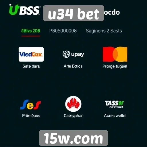 Métodos de pagamento disponíveis no u34 bet