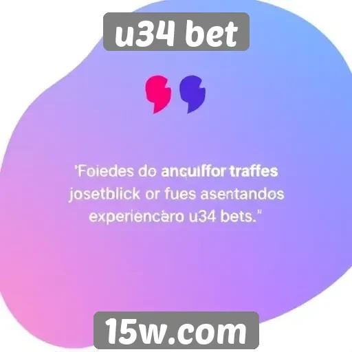 Feedback dos usuários sobre a experiência no u34 bet